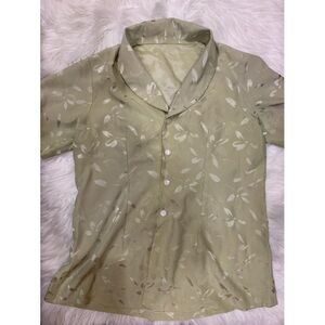 Floral button down top